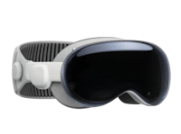 a pair of ski goggles on a black background